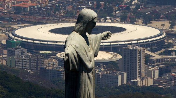 The Christ the Redemeemer statue and the Maracana are two of Rio's most distinctive landmarks