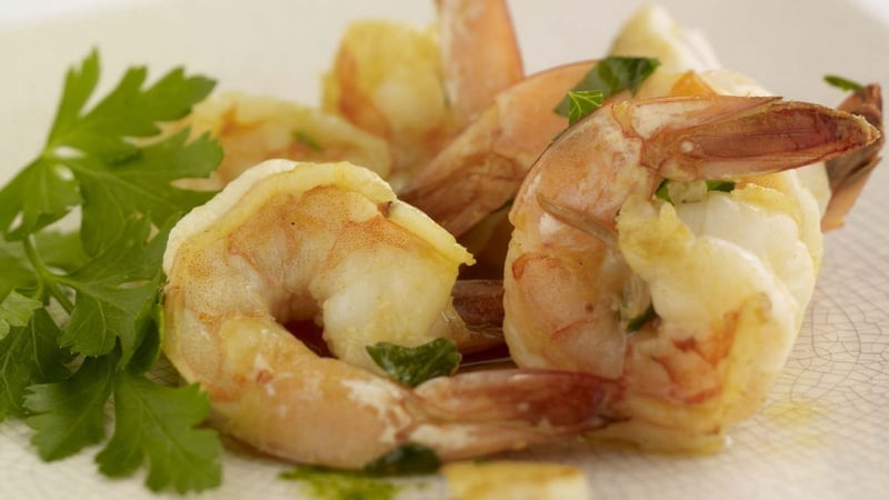 Tiger Prawns In White Wine