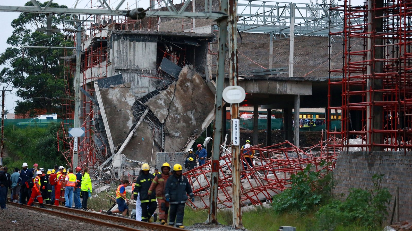 Dozens trapped in South Africa building collapse