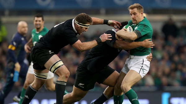 Luke Fitzgerald's last appearance for Ireland was against the All Blacks in November 2013