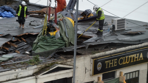 Three crew members and seven customers died when the police aircraft fell on to the roof of the Clutha bar in Glasgow in November 2013