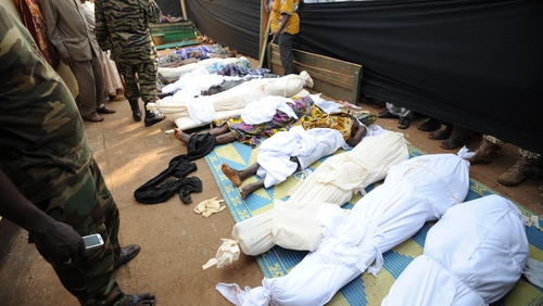 Hundreds of people have died in violence in the Central African Republic