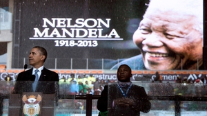 US President Barack Obama said Nelson Mandela was a 'giant of history'