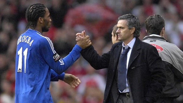 Didier Drogba and Jose Mourinho won numerous trophies together at Chelsea