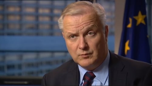 Olli Rehn said that Ireland is not completely out of the woods yet, but he said it is still on a very good and sustainable path