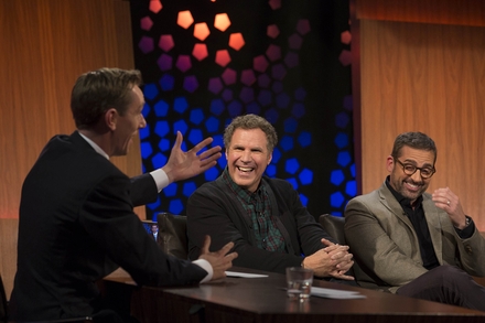 Ryan Tubridy, Will Ferrell and Steve Carell 
