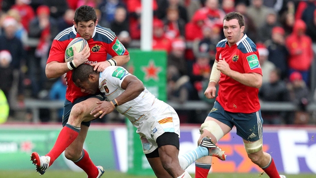 James Downey starts at first centre for Munster