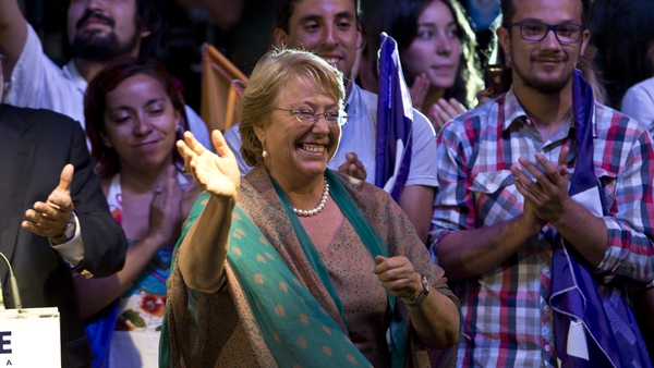 Michelle Bachelet won with a record proportion of the vote