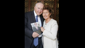 Mr Reynolds pictured with his wife Kathleen at the launch of his book (Pic: Leon Farrell/Photocall)