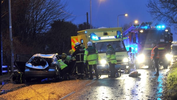 The scene of the crash in Co Westmeath