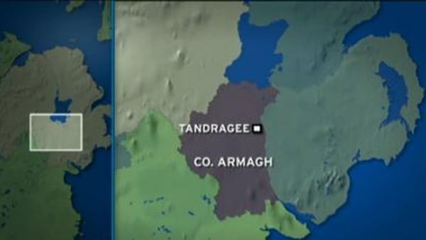 The plane crash landed at an airstrip near Tandragee