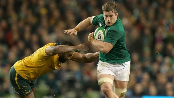 O'Brien in action against Australia in the November Internationals