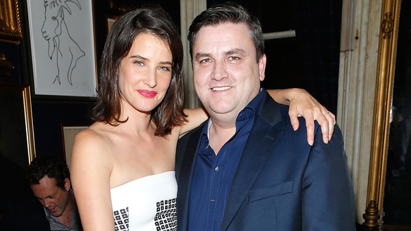 Simon Delaney with Delivery Man co-star Cobie Smulders
