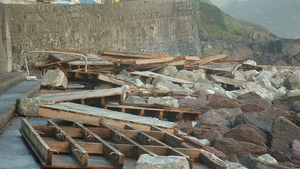 The boardwalk at Youghal was badly damaged (Pic: Ann FitzGerald)