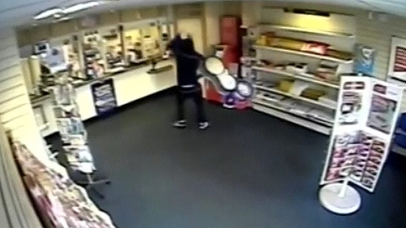 Footage of bizarre UK post office robbery released
