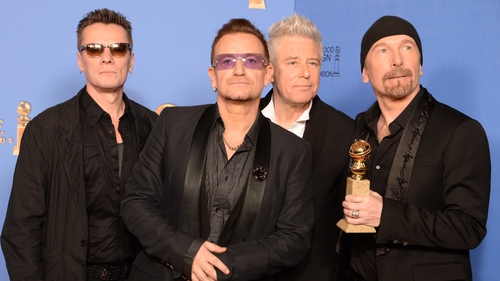 U2 singer Bono paid tribute to Nelson Mandela after winning the award
