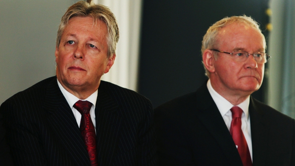 Peter Robinson and Martin McGuinness attended today's meeting on the Haass proposals