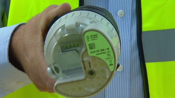Contractors attempting to install water meters in Cork had to stop work due to a protest