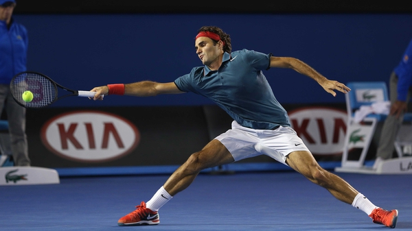 Roger Federer won in straight sets