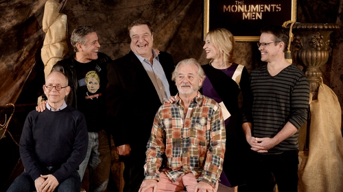 The cast of The Monuments Men had great fun on set