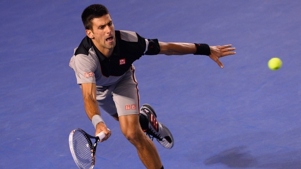 Novak Djokovic had to save two set points on way to victory