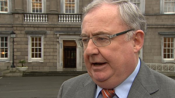 Pat Rabbitte rejected suggestions there were differences of opinion around the Cabinet table