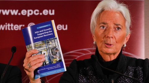 Christine Lagarde at the launch of the book