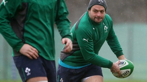 Rory Best training ahead of Ireland's Six Nations clash with Scotland