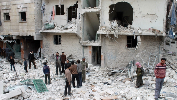 The Syrian regime has launched a fierce aerial bombardment on rebel-held areas of Aleppo