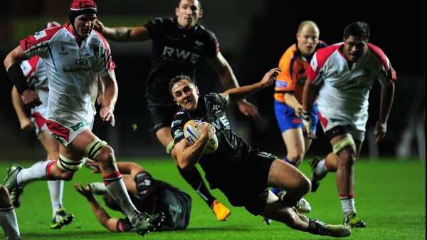 Ospreys centre Ashley Beck is one of the more experienced visitors to Ravenhill