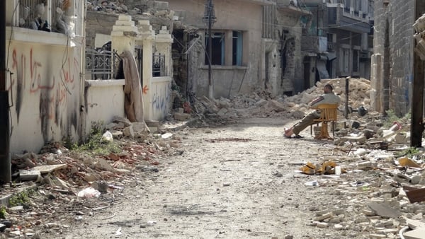 City of Homs has been devastated during Syria conflict