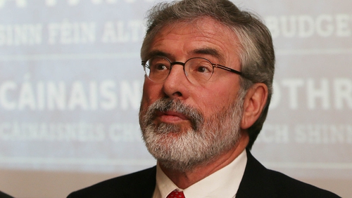 Gerry Adams said he was 'not mesmerised' by being in a coalition