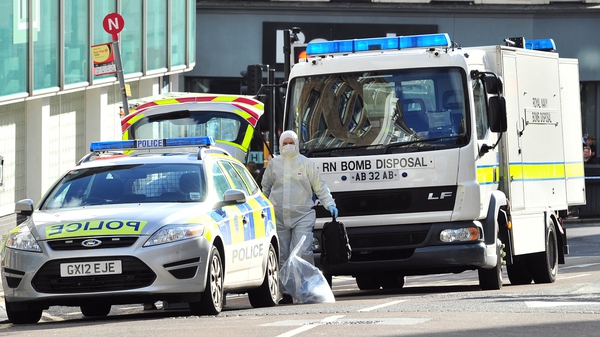 Bomb disposal units were called to deal with the suspected packages
