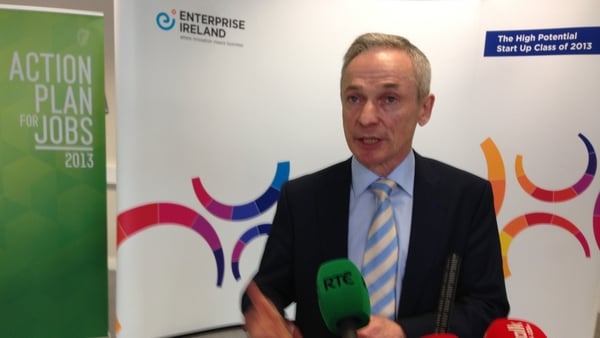 Richard Bruton said the Government plan to build a powerful engine of Irish enterprise is working