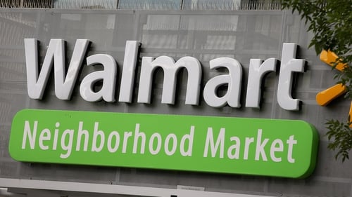 Walmart said it is on track to increase US e-commerce sales by 40% for the full year.