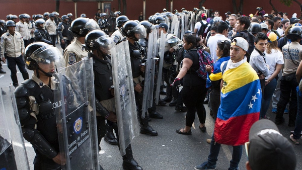 Anti-government protests have escalated across Venezuela (Pic: EPA)
