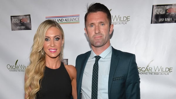 Claudine and Robbie Keane rocked up on the green carpet