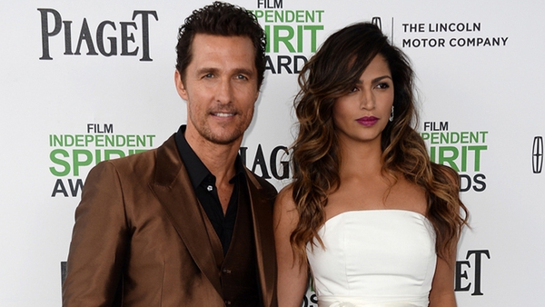 Matthew McConaughey and wife Camilla Alves