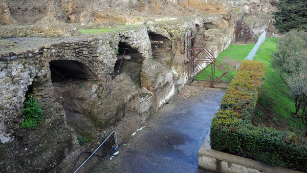 Part of an archway at Temple of Venus has collapsed