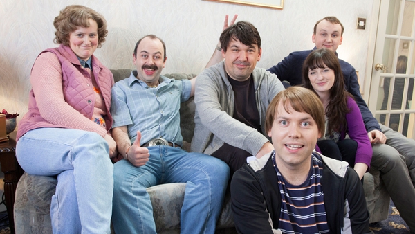 Graham Linehan takes his place on the sofa with The Walshes