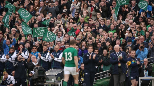 Brian O'Driscoll was man of the match on his final Ireland appearance in Dublin