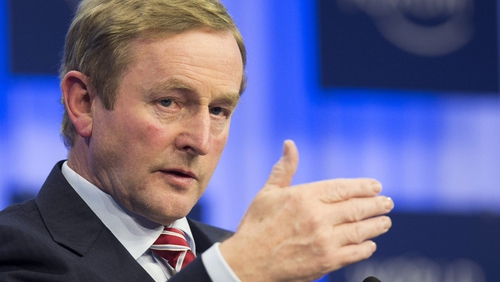 Enda Kenny said the Government would continue the work of helping the Irish economy to recover