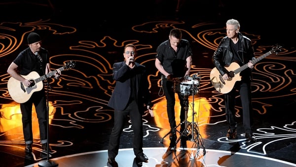 U2 performed at this year's Oscars