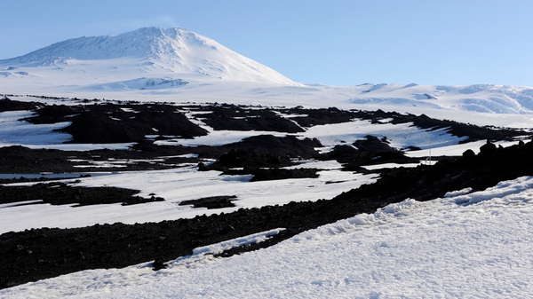 Mount Erebus, which is Antarctica's second tallest volcano
