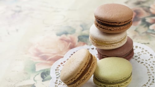 Neven Maguire's Vanilla Macarons with Chocolate and Peanut Butter Cream