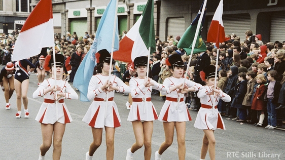 Majorettes at St. Patrick's Day Parade (1981). But who are they?