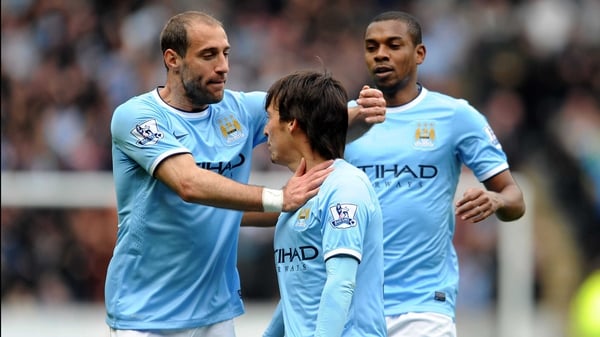 David Silva opened the scoring after 14 minutes