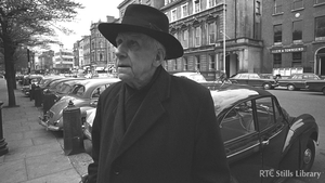 Austin Clarke on Dublin's Stephen's Green in 1967