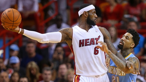 LeBron James victorious over his former team Cleveland