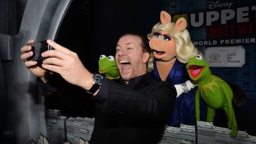 Gervais: "I've loved the Muppets for years. I grew up with them"